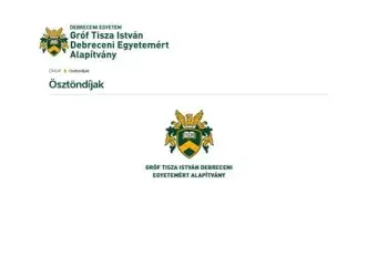 Gróf Tisza István Debreceni Egyetemért Alapítvány logó